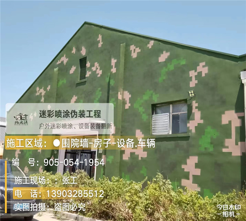 汕尾外墙数码迷彩漆施工报价清单（100㎡标准墙面测算）